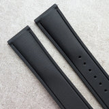 AquaFlex Rubber Deployant Strap - Black