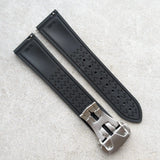 AquaFlex Rubber Deployant Strap - Black