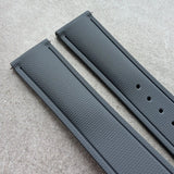AquaFlex Rubber Deployant Strap - Grey