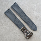 AquaFlex Rubber Deployant Strap - Grey