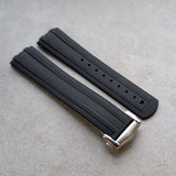 Omega Seamaster 300 Deployant Rubber Strap - Black