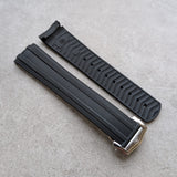 Omega Seamaster 300 Deployant Rubber Strap - Black