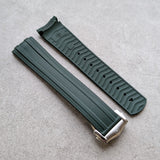 Omega Seamaster 300 Deployant Rubber Strap - Green