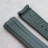 Omega Seamaster 300 Deployant Rubber Strap - Green