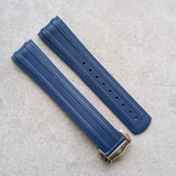 Omega Seamaster 300 Deployant Rubber Strap - Navy Blue