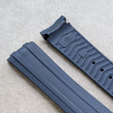 Omega Seamaster 300 Deployant Rubber Strap - Navy Blue