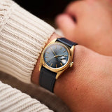 Slimline Saffiano Chevre Strap - Navy Blue - RTW