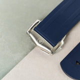 Omega Seamaster 300 Deployant Rubber Strap - Navy Blue