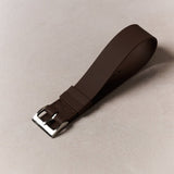 FKM Rubber One-Piece Dive Strap - Brown - The Strap Tailor