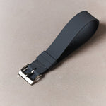 FKM Rubber One-Piece Dive Strap - Grey - The Strap Tailor