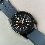 FKM Rubber One-Piece Dive Strap - Grey - The Strap Tailor
