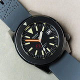 FKM Rubber One-Piece Dive Strap - Grey - The Strap Tailor