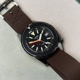 FKM Rubber One-Piece Dive Strap - Brown - The Strap Tailor