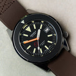 FKM Rubber One-Piece Dive Strap - Brown - The Strap Tailor