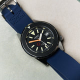 FKM Rubber One-Piece Dive Strap - Navy Blue - The Strap Tailor