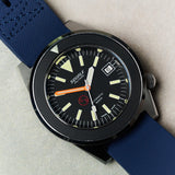 FKM Rubber One-Piece Dive Strap - Navy Blue - The Strap Tailor
