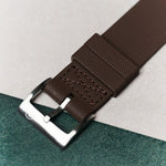 FKM Rubber One-Piece Dive Strap - Brown - The Strap Tailor