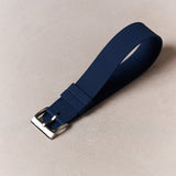 FKM Rubber One-Piece Dive Strap - Navy Blue - The Strap Tailor