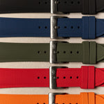 AquaFlex Rubber Classic Strap - Black - The Strap Tailor