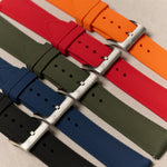 AquaFlex Rubber Classic Strap - Green - The Strap Tailor