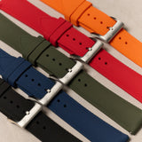 AquaFlex Rubber Classic Strap - Green - The Strap Tailor