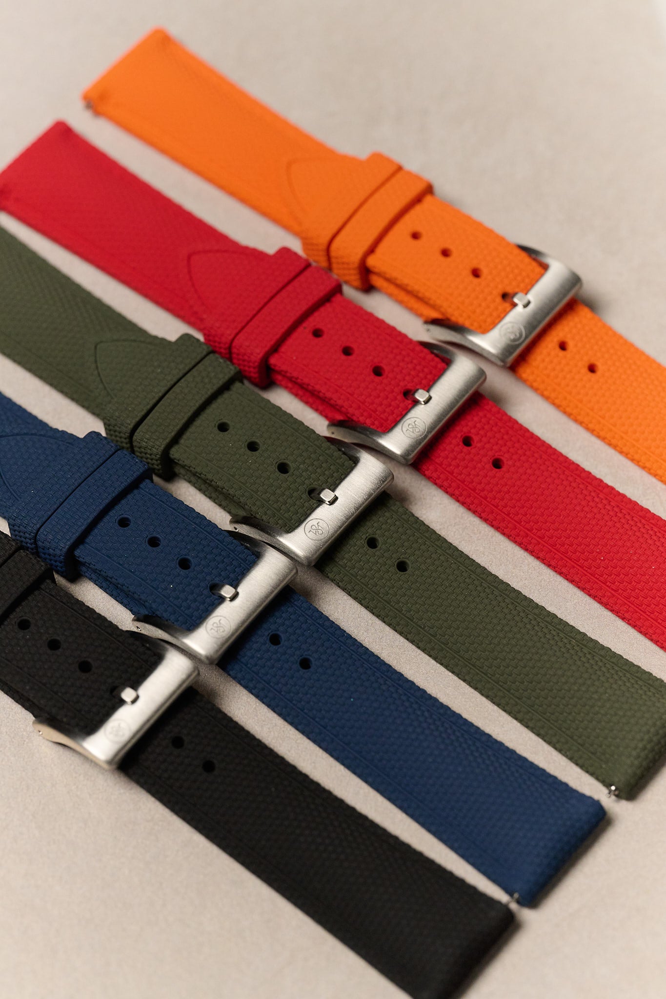 AquaFlex Rubber Classic Strap - Green - The Strap Tailor