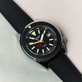 AquaFlex Rubber Classic Strap - Black - The Strap Tailor