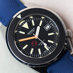 AquaFlex Rubber Classic Strap - Navy Blue - The Strap Tailor