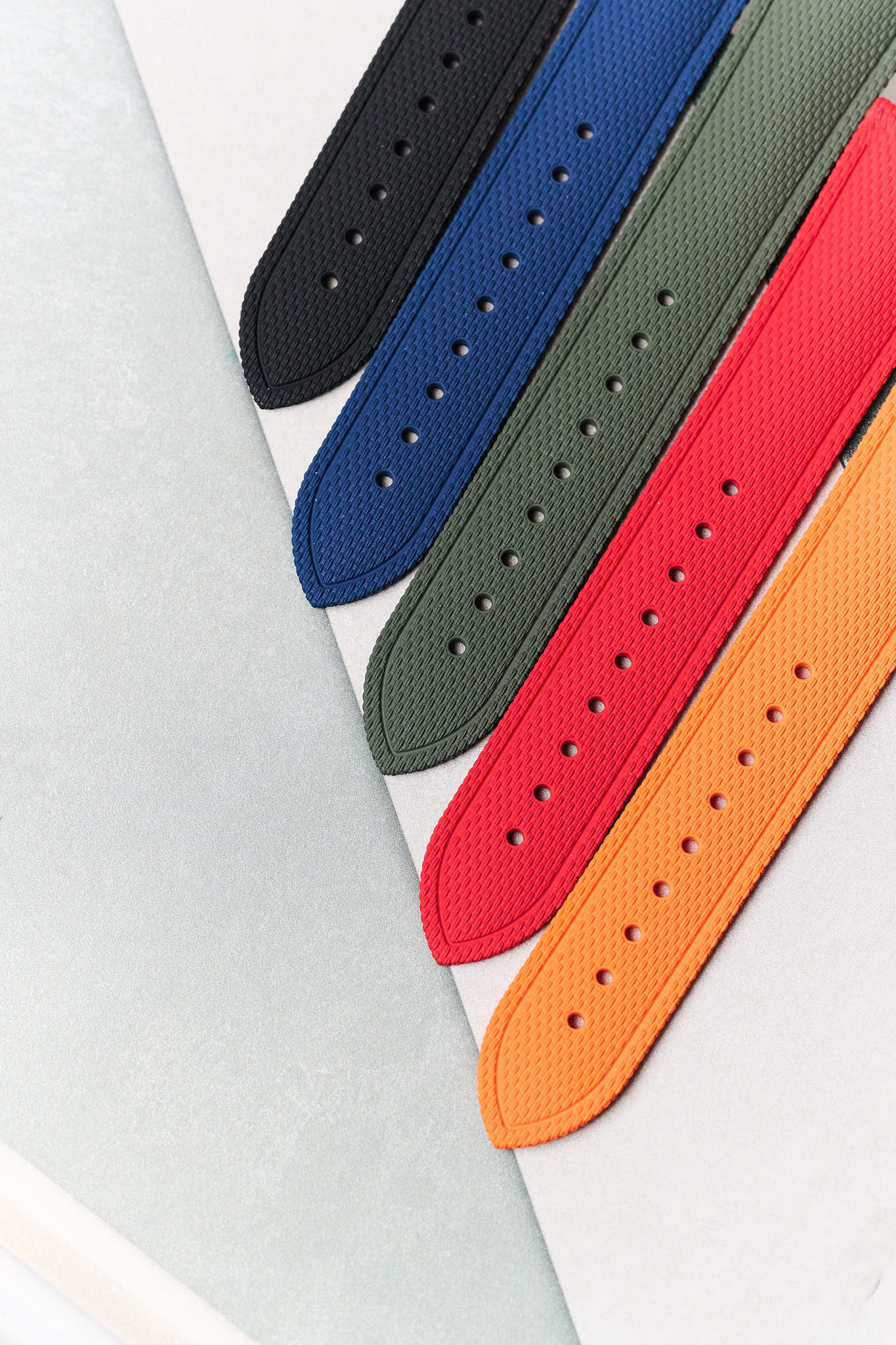 AquaFlex Rubber Classic Strap - Orange - The Strap Tailor