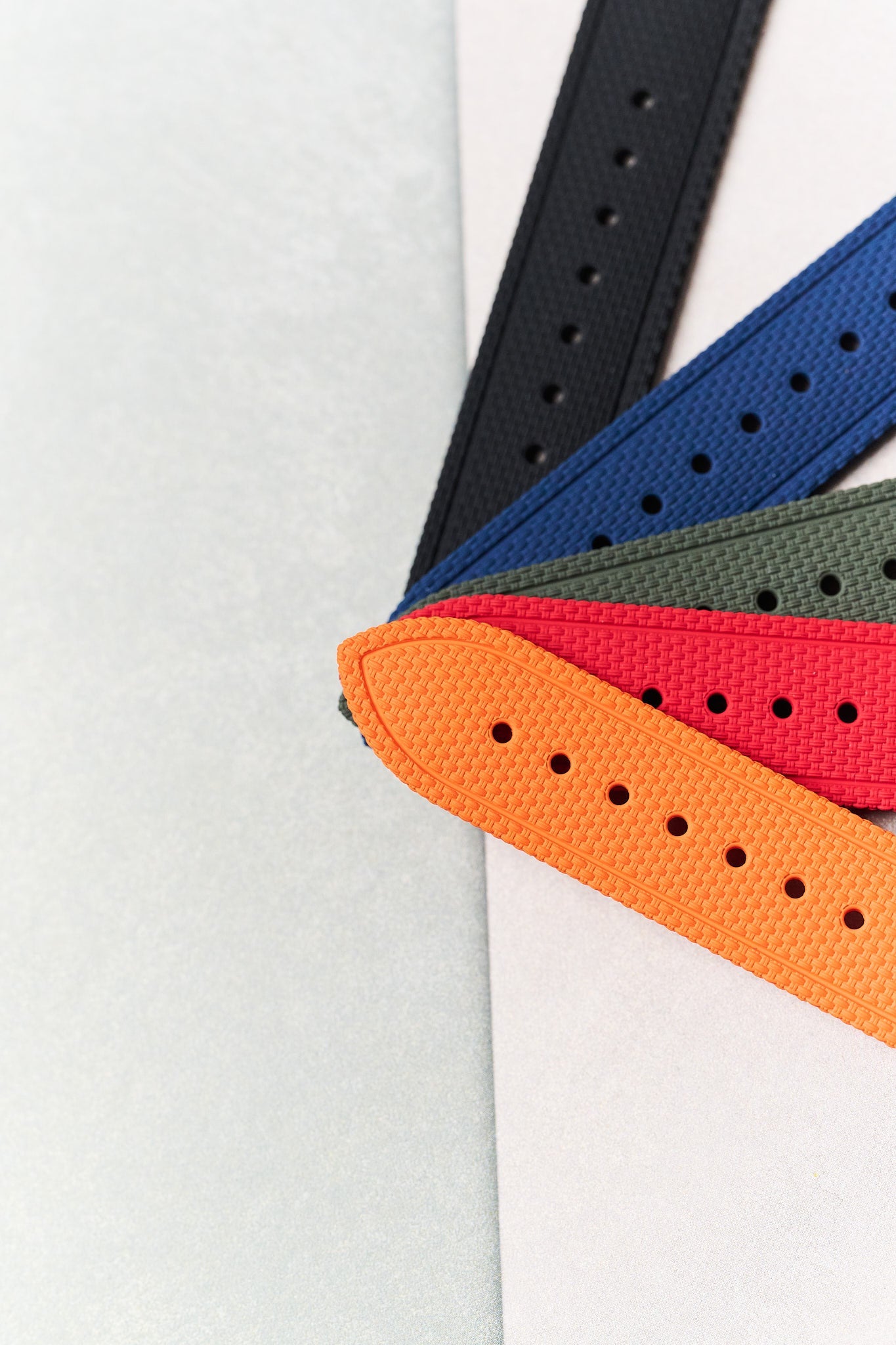 AquaFlex Rubber Classic Strap - Orange - The Strap Tailor
