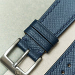 Slimline Saffiano Chevre Strap - Navy Blue - RTW - The Strap Tailor