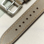 Saffiano Chevre Strap - Taupe - RTW - The Strap Tailor