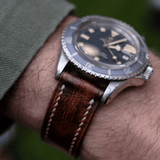 LTD Edition -  Hand Painted Aged Patina Strap - The Strap Tailor