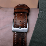 LTD Edition -  Hand Painted Aged Patina Strap - The Strap Tailor