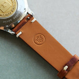 Badalassi Wax Minimal Stitch Strap - Tan Brown - RTW