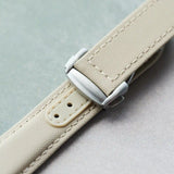 Omega-Style Deployant Sailcloth Watch Strap - Sandstone
