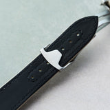 Omega-Style Deployant Sailcloth Watch Strap - Sandstone