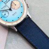 Sailcloth & Rubber Strap - Navy Blue