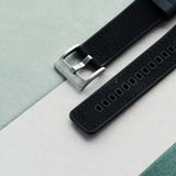 Sailcloth & Rubber Strap - Black