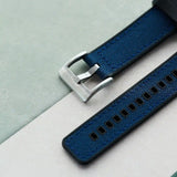 Sailcloth & Rubber Strap - Navy Blue