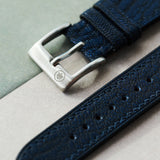 Alran Chevre 'PatNat' Strap - Navy Blue - RTW