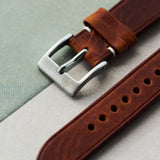 Badalassi Wax Minimal Stitch Strap - Tan Brown - RTW