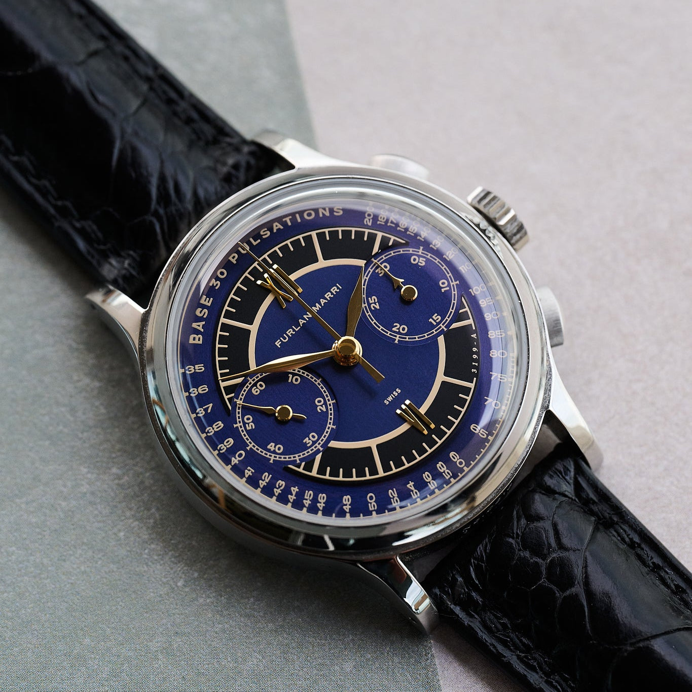 Ostrich Shin Watch Strap - Black - RTW - The Strap Tailor