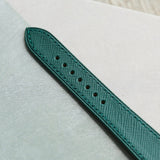 Slimline Saffiano Chevre Strap - Green - RTW