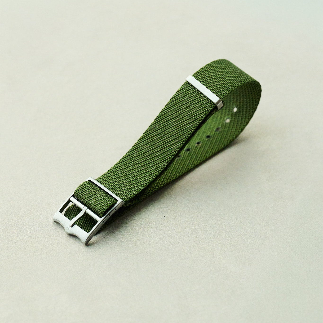 Woven Nylon Single Pass Strap - Army Green - The Strap Tailor