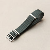 Woven Nylon Single Pass Strap - Dark Grey - The Strap Tailor