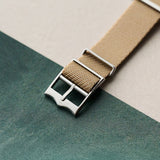 Woven Nylon Single Pass Strap - Sand - The Strap Tailor