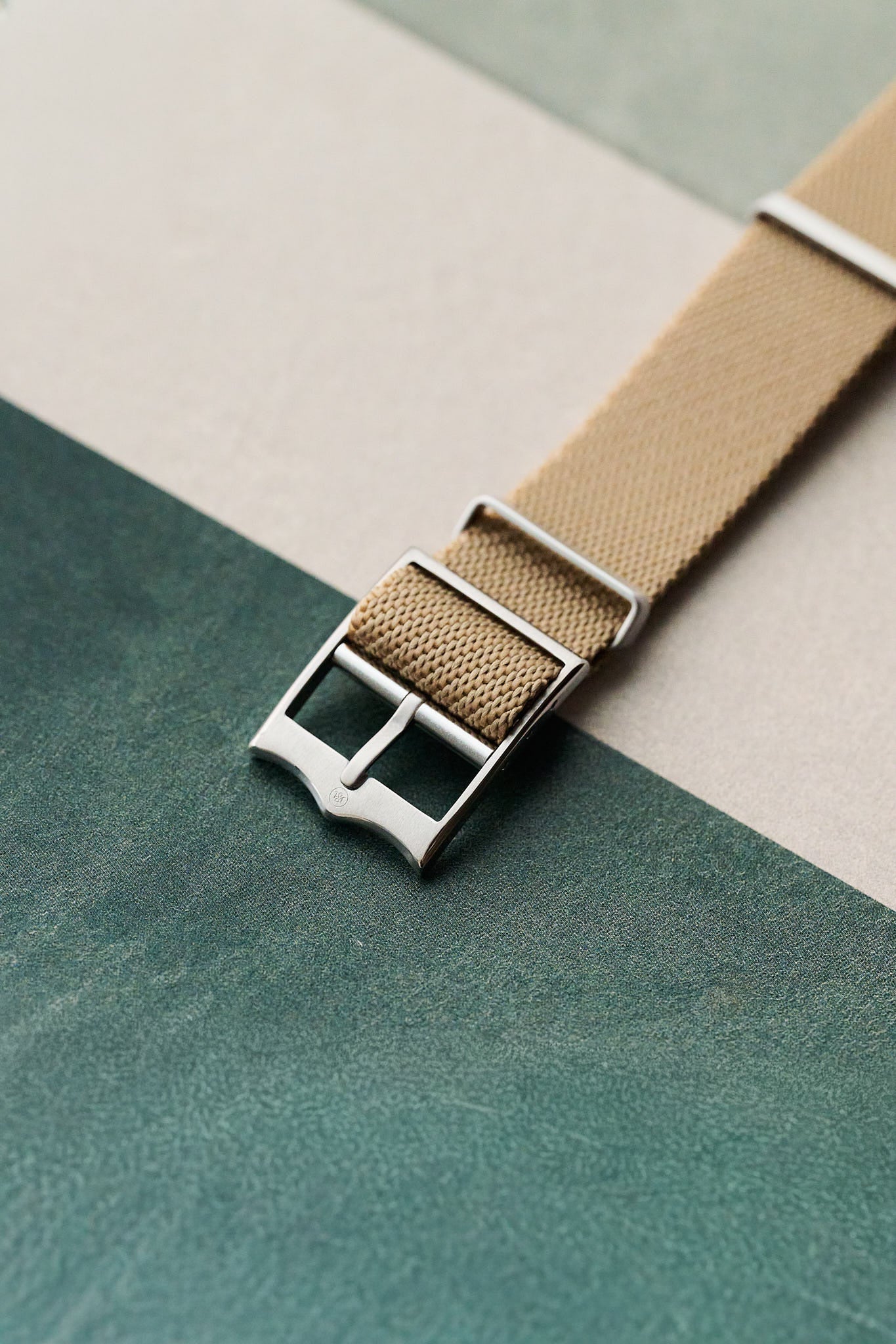 Woven Nylon Single Pass Strap - Sand - The Strap Tailor