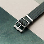 Woven Nylon Single Pass Strap - Dark Grey - The Strap Tailor