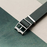 Woven Nylon Single Pass Strap - Dark Grey - The Strap Tailor